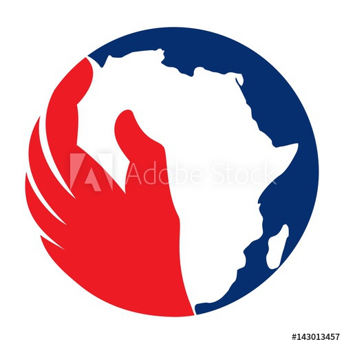 500x500 Africa Logo Vector Hand Of Help Symbol