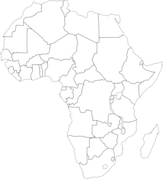 Africa Map Outline Free Vector Download 335x368 Africa Map Outline Free Vector Download