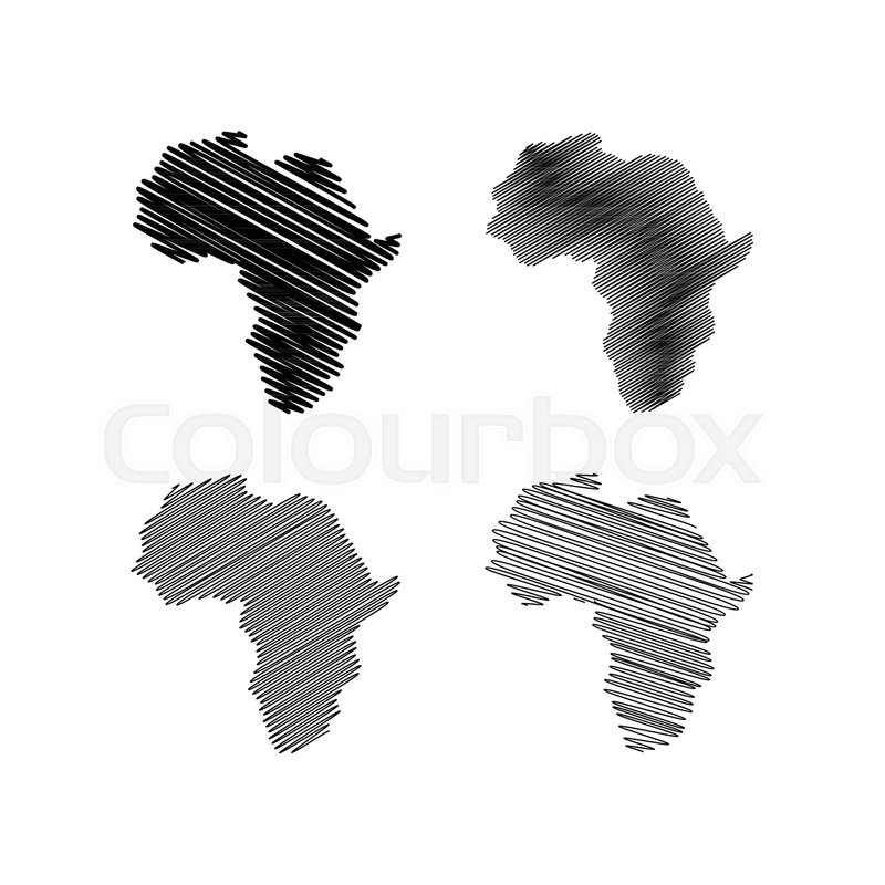 Illustration Scribble Africa Map Stock Vector Colourbox 800x800 Illustration Scribble Africa Map Stock Vector Colourbox