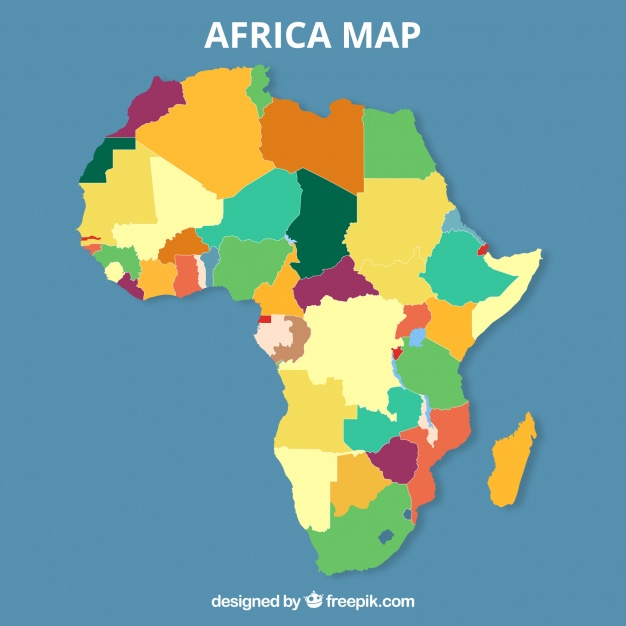 Map Of Africa In Flat Style Vector Free Download 626x626 Map Of Africa In Flat Style Vector Free Download