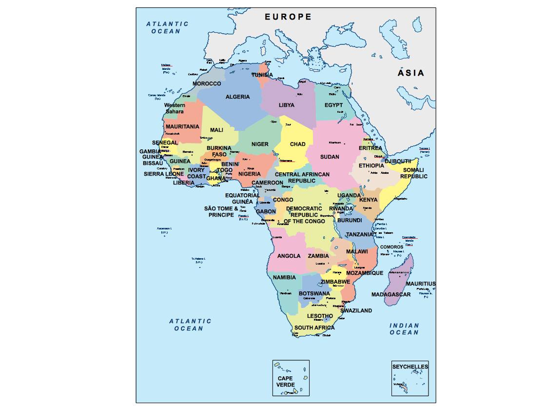 Africa Presentation Map Vector World Maps 1120x840 Africa Presentation Map Vector World Maps