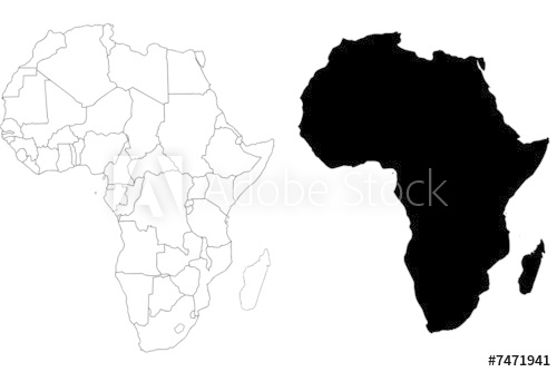 Africa Map Vector Countries 500x334 Africa Map Vector Countries