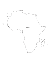 200x259 Editable Africa Outline Map