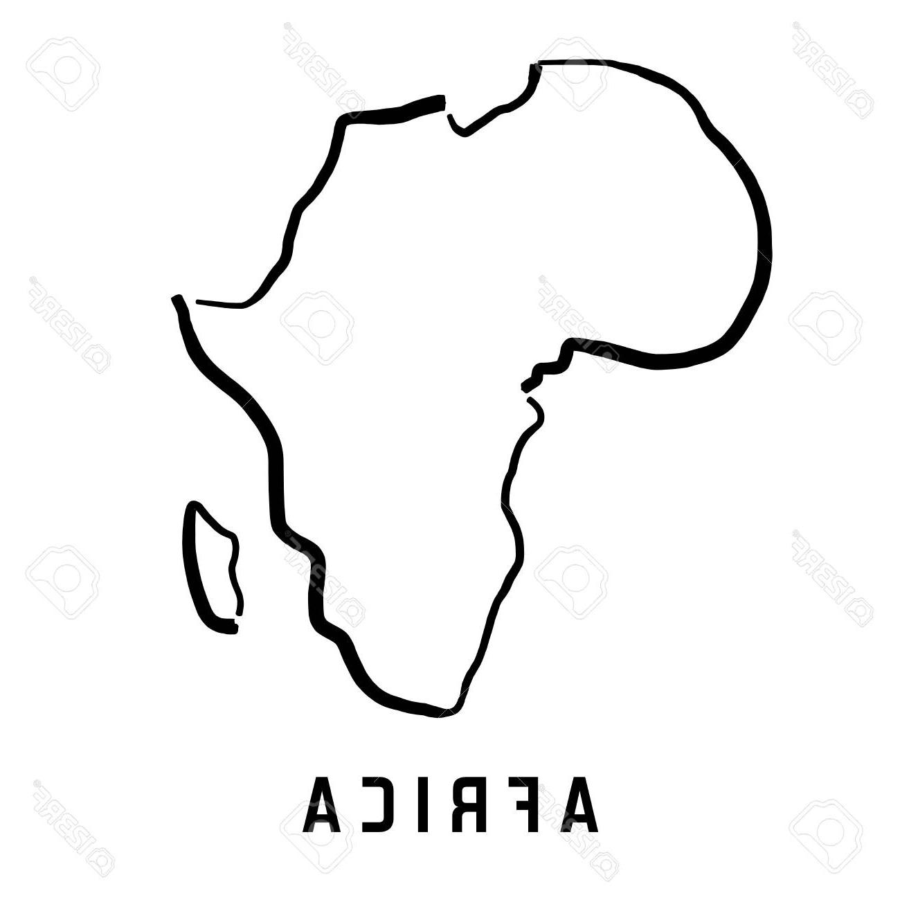 1300x1300 Top Africa Map Outline Vector Cdr Free Vector Art, Images