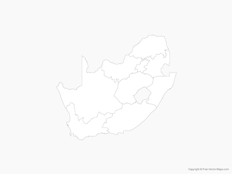 460x345 Vector Maps Of South Africa Free Vector Maps
