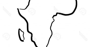 367x195 Africa Map Outline Vector Archives