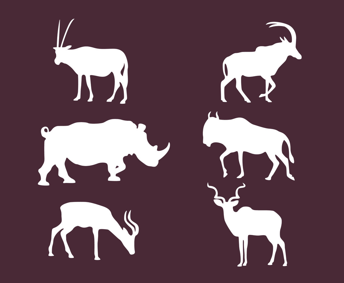 Africa Animal Silhouette Vector Vector Art Graphics 1136x936 Africa Animal Silhouette Vector Vector Art Graphics
