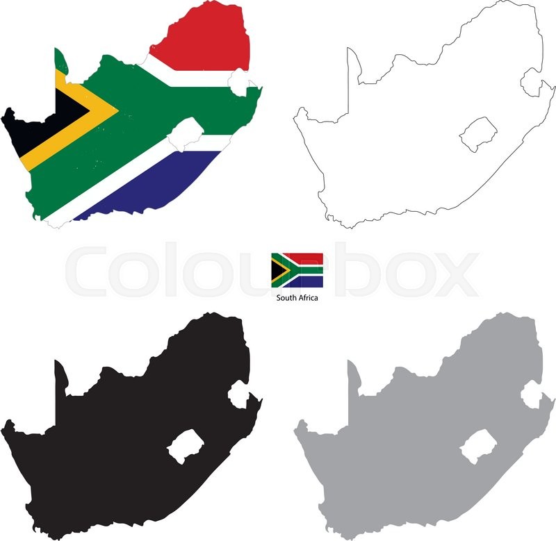 South Africa Country Black Silhouette Stock Vector Colourbox 800x779 South Africa Country Black Silhouette Stock Vector Colourbox
