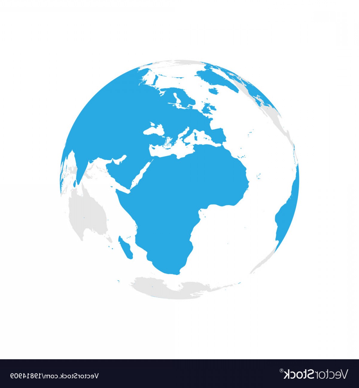 1200x1296 Earth Globe With Blue World Map Focused On Africa Vector Handandbeak