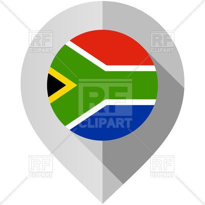 400x400 Map Marker With Flag Of South Africa Vector Image Of Icons