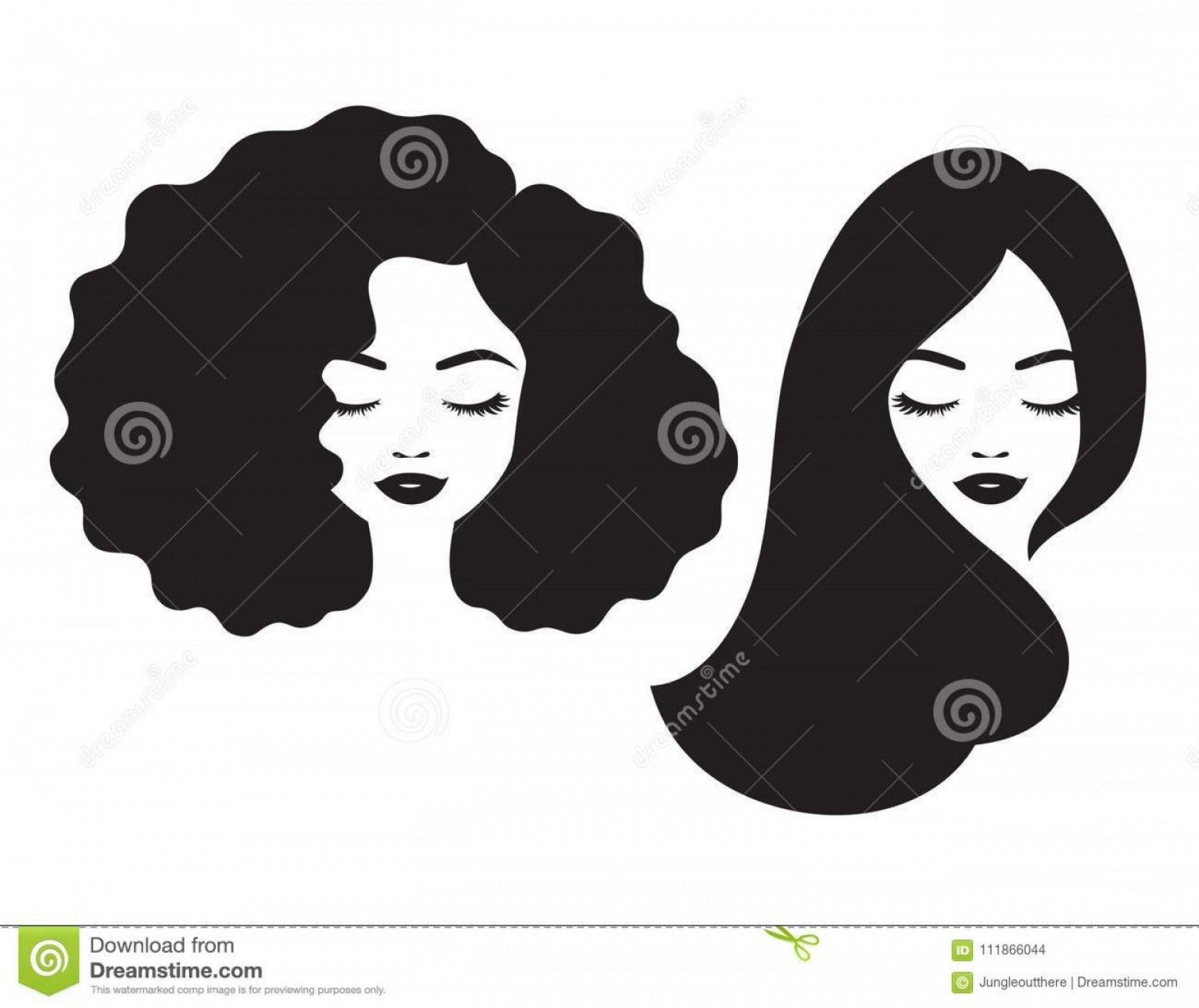 Beautiful Woman Face Hair Silhouette Vector Illustration Black 1872x1574 Beautiful Woman Face Hair Silhouette Vector Illustration Black