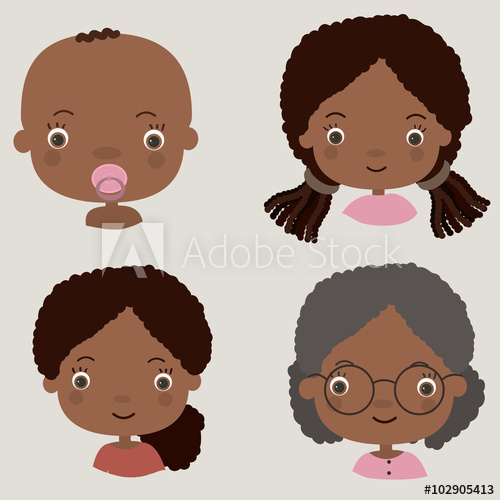 Different Ages Child, Adolescent Girl, Adult Woman, Old Lady 500x500 Different Ages Child, Adolescent Girl, Adult Woman, Old Lady