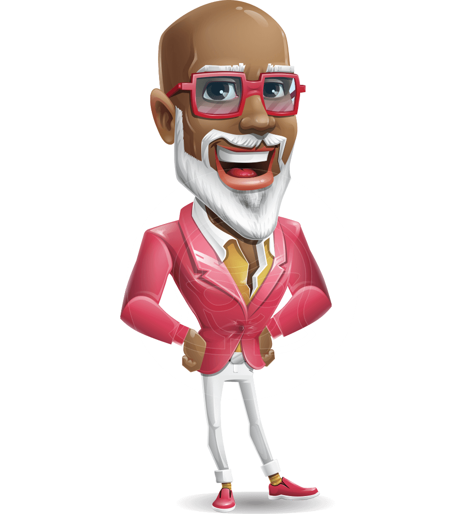 Mature African American Man Cartoon Character Vector Cartoon 957x1060 Mature African American Man Cartoon Character Vector Cartoon