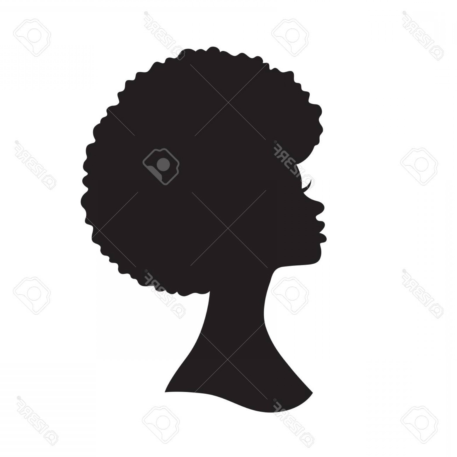 Free Free 204 Black Woman Face Silhouette Afro Woman Svg Free SVG PNG EPS DXF File