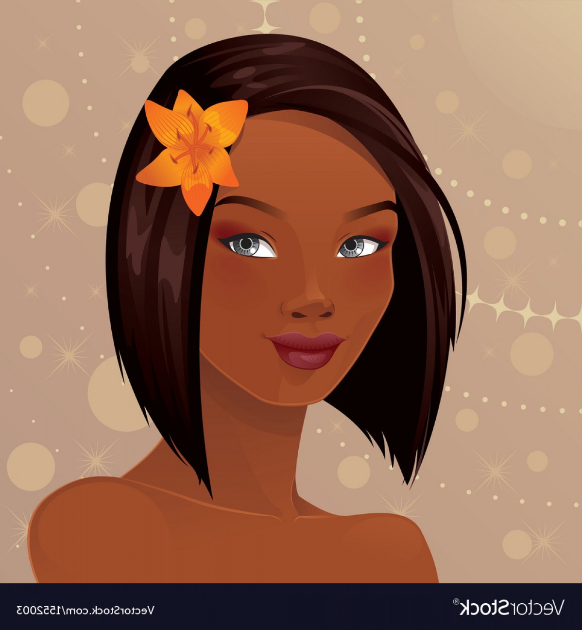 Beautiful African American Woman Portrait Vector Soidergi 1198x1296 Beautiful African American Woman Portrait Vector Soidergi