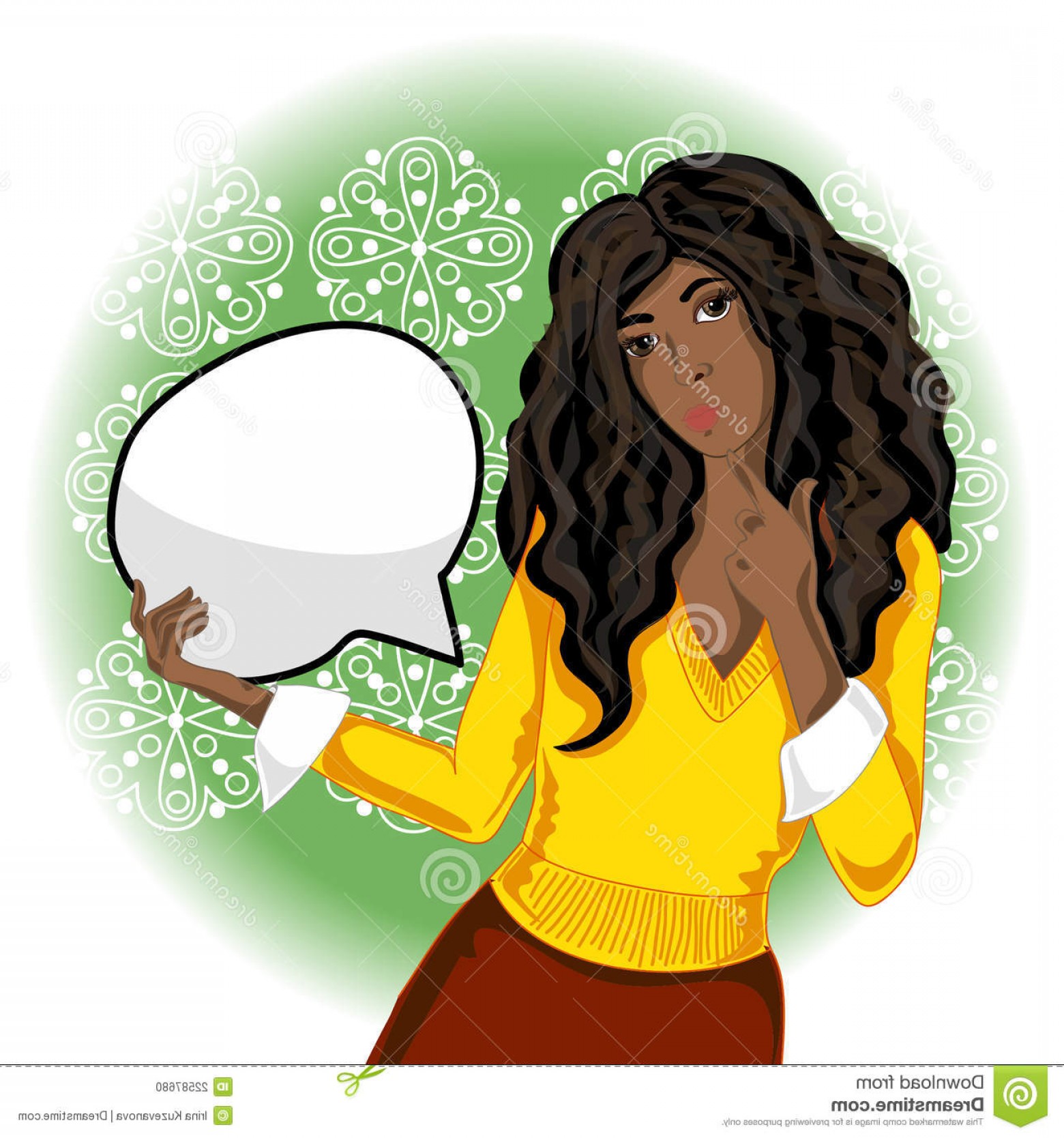 Stock Photo Vector African American Woman Image Handandbeak 1560x1668 Stock Photo Vector African American Woman Image Handandbeak
