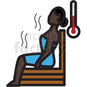 African American Woman In Sauna Vector Icon Clipart Royalty Free 300x300 African American Woman In Sauna Vector Icon Clipart Royalty Free