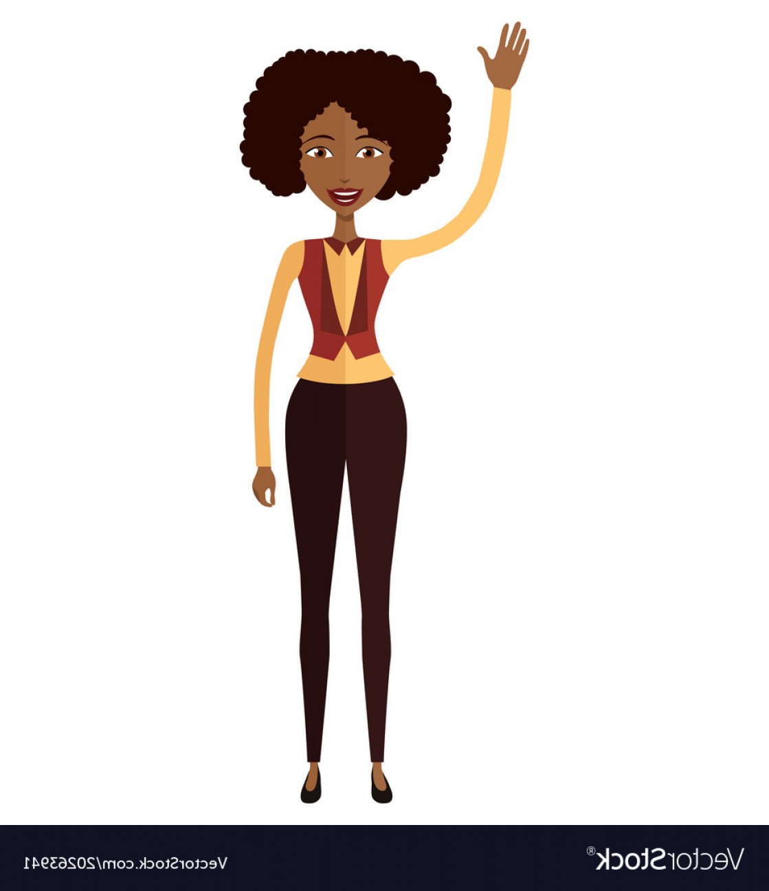 African American Woman Waving Her Hand Cartoon Vector Cqrecords 1119x1296 African American Woman Waving Her Hand Cartoon Vector Cqrecords