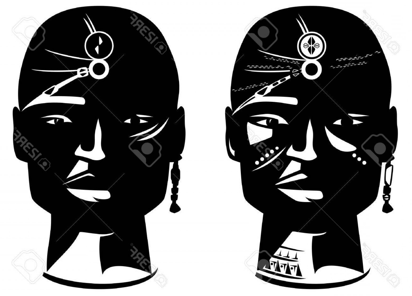African Face Vector Soidergi 1560x1119 African Face Vector Soidergi