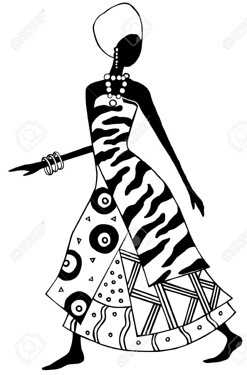 Stock Vector Crazy Quilting In African Paintings, Africa 856x1300 Stock Vector Crazy Quilting In African Paintings, Africa