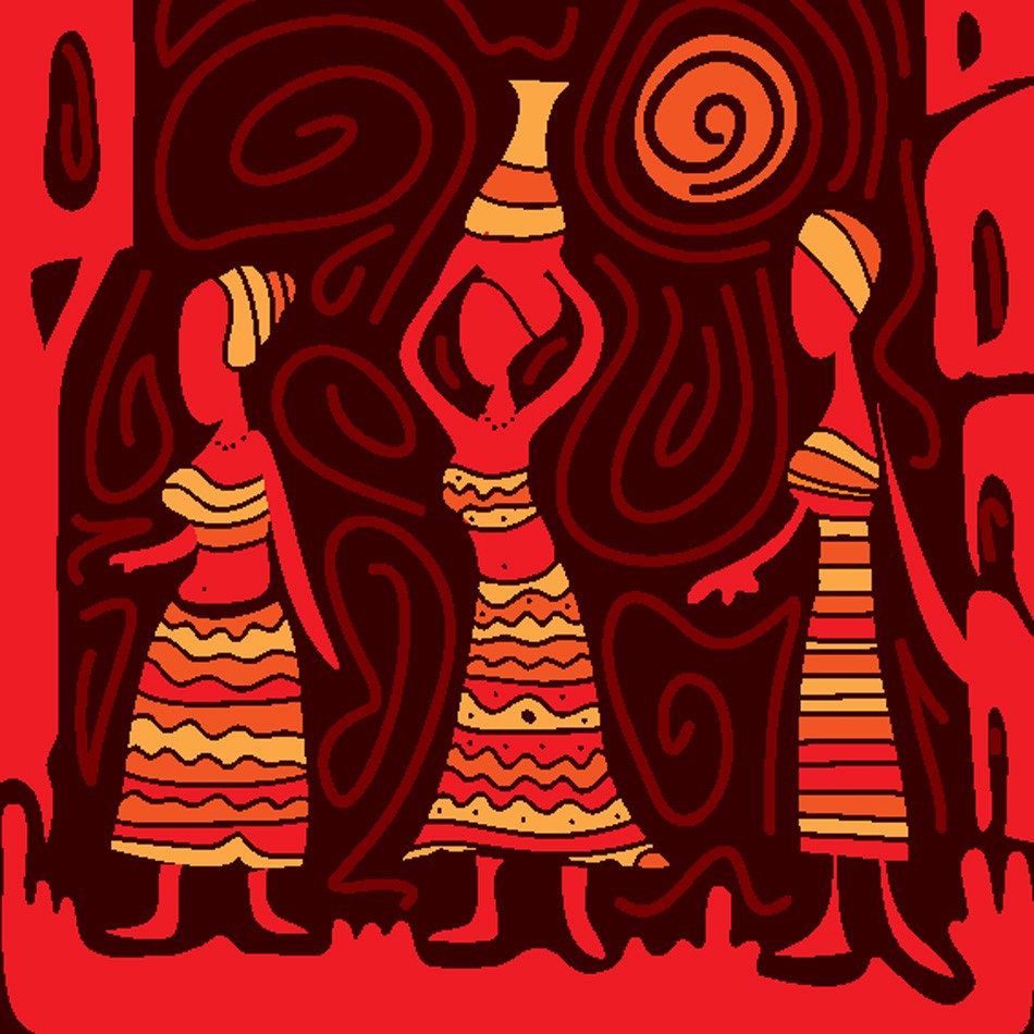 Abstract African Art Vector 950x950 Abstract African Art Vector