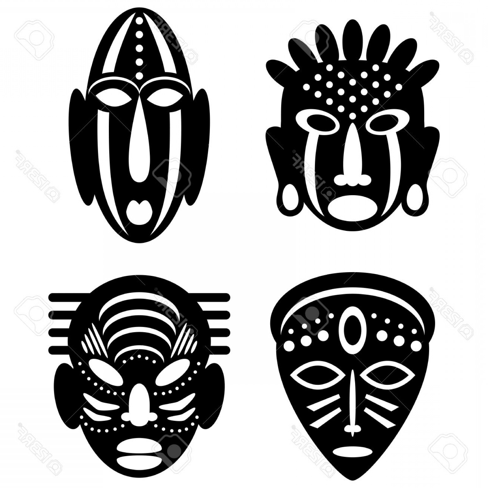 African Mask Vector at Vectorified.com | Collection of African Mask