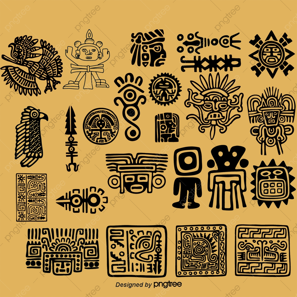 Vector African National Pattern Totem, Pattern Vector, Vector 1200x1200 Vector African National Pattern Totem, Pattern Vector, Vector