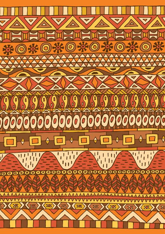 African Pattern Vector Cartoon Illustration Abstract Etsy 570x807 African Pattern Vector Cartoon Illustration Abstract Etsy