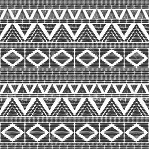 300x300 Photostock Vector Tribal Pattern Vector In Black White Colors