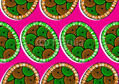 400x283 Textile Fashion African Print Fabric, Abstract Seamless Pattern