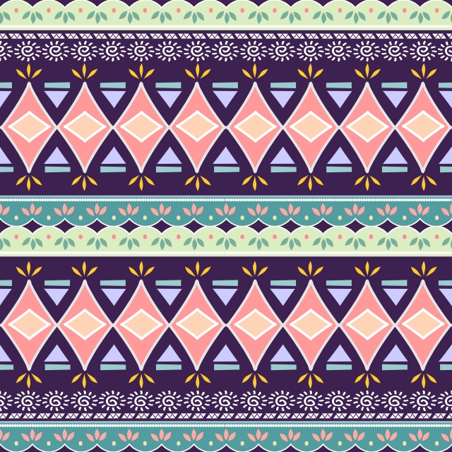 640x640 Tribal Seamless Chevron Triangle Pattern African Print Decorative