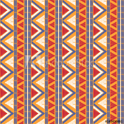 500x500 Tribal Pattern Vector Seamless Ethics African Fabric Print
