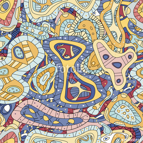 500x500 Ethnic Abstract Seamless Pattern With African Print Vector