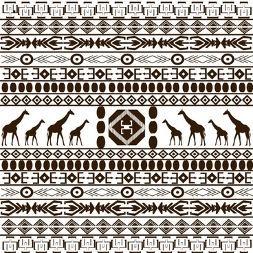 368x368 African Pattern Free Vector Download