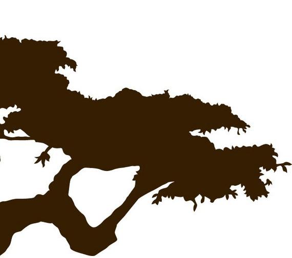 570x504 African Trees Vector For Home Wall Decals Etsy