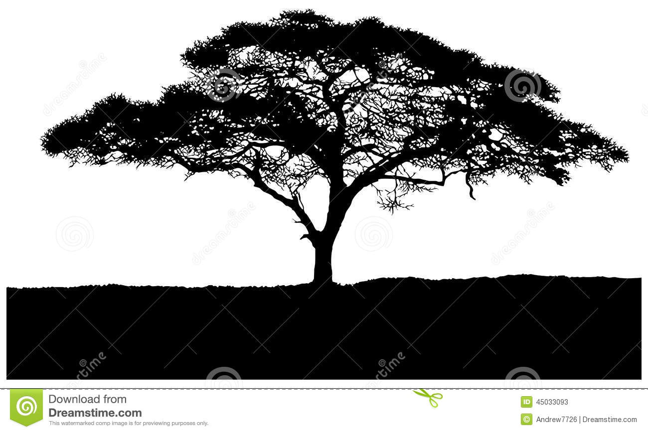 1300x870 Savannah Tree Silhouette