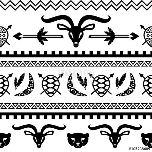 500x500 African Tribal Pattern Ethnic Ornament Stock Image And Royalty