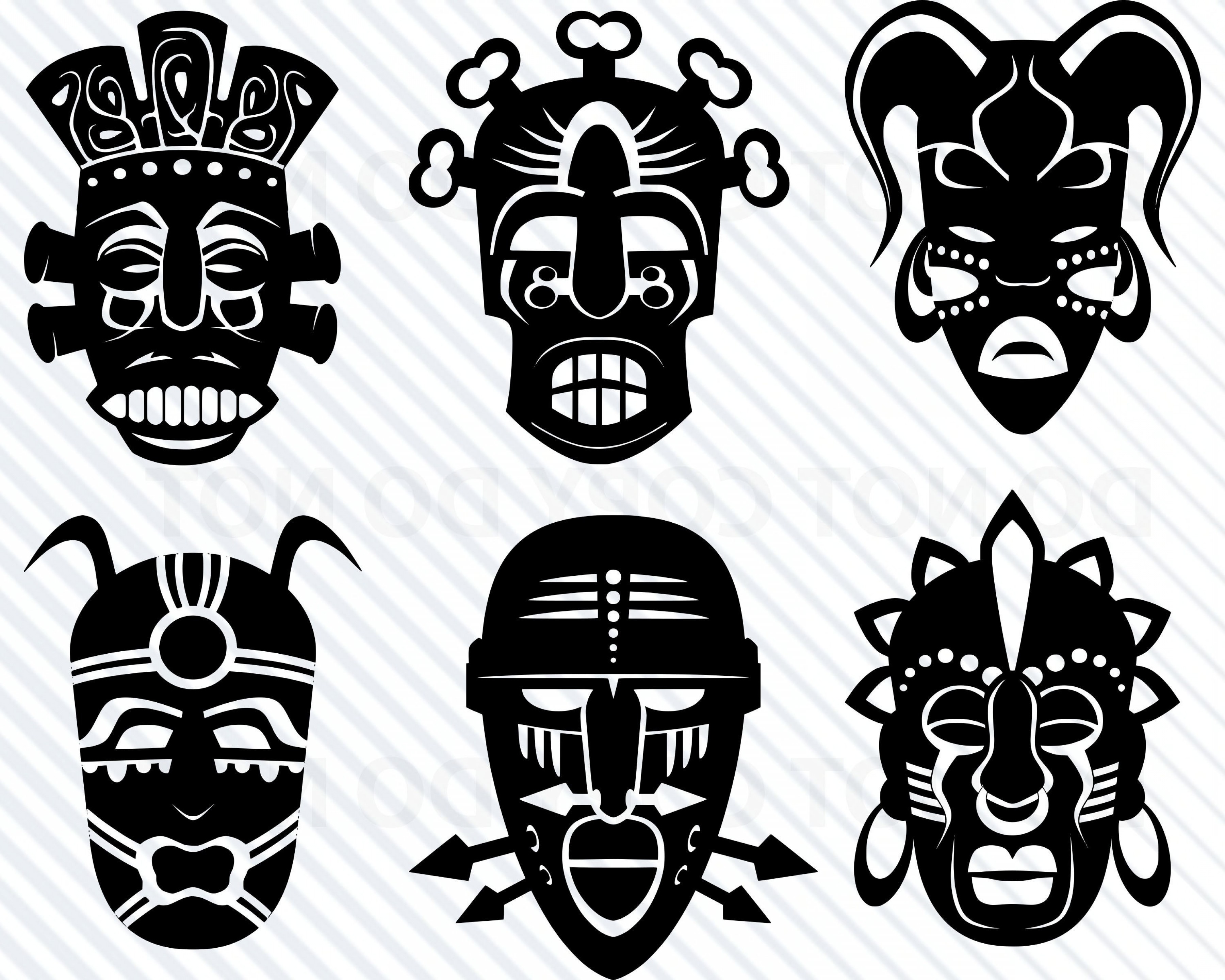 3600x2880 Tribal Masks Vector Png Lamaison