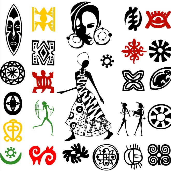 660x660 African Vector Elements