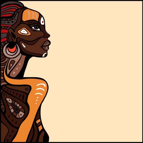 499x500 African Woman Design Vectors Free Vector In Encapsulated
