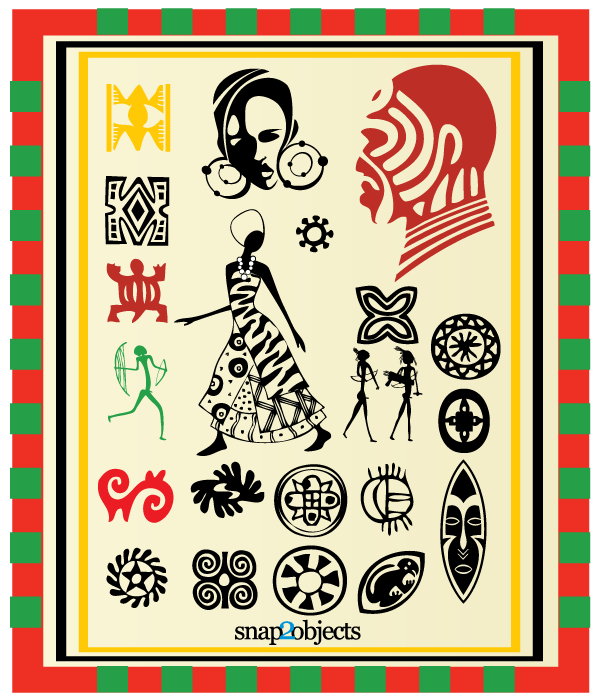 600x700 Free Vector African Elements