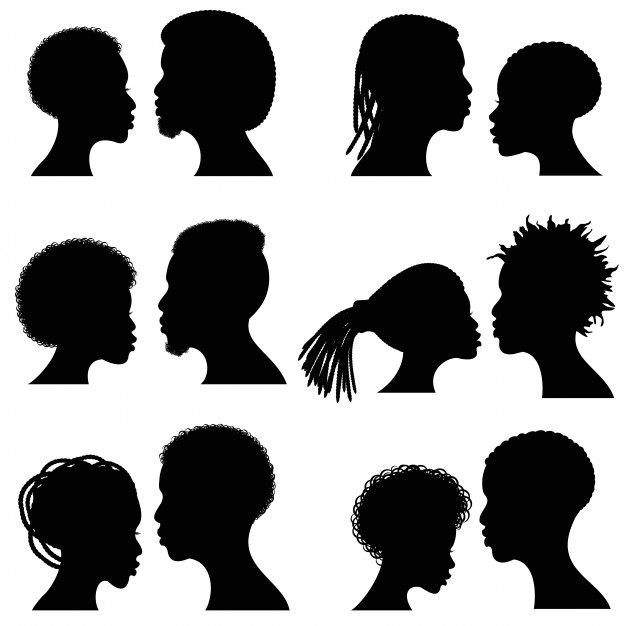 African Woman Silhouette Vector at Vectorified.com | Collection of ...