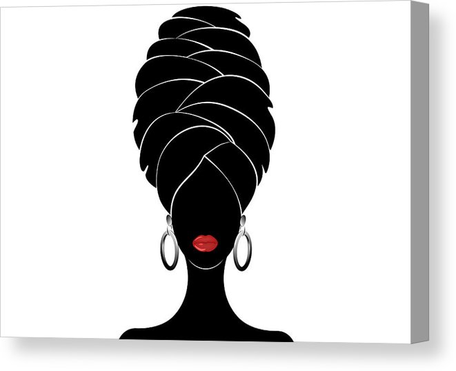 Portrait Beautiful African Woman In Traditional Turban, Black 661x539 Portrait Beautiful African Woman In Traditional Turban, Black