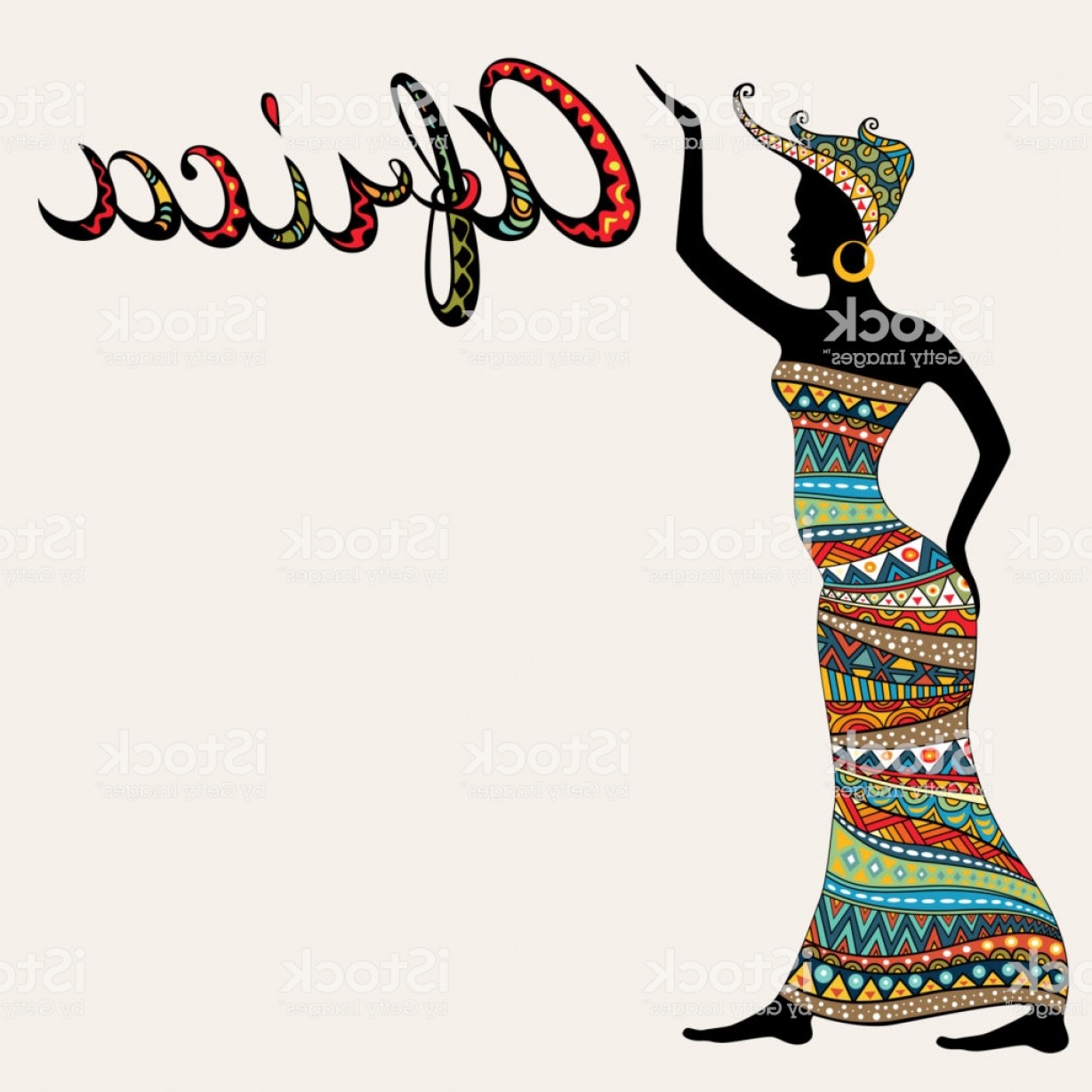 African Woman Silhouette Vector at Vectorified.com | Collection of ...