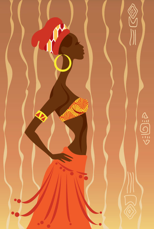 African Woman Vector At Collection Of African Woman Vector Free For Personal Use 2614
