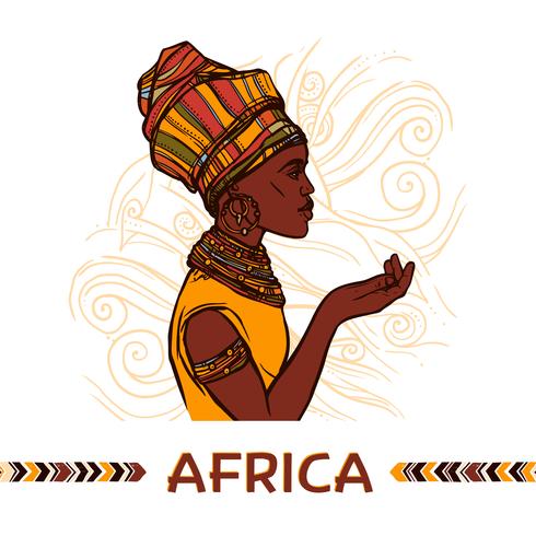 490x490 African Woman Portrait