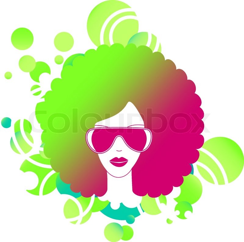 800x792 Afro Woman Stock Vector Colourbox