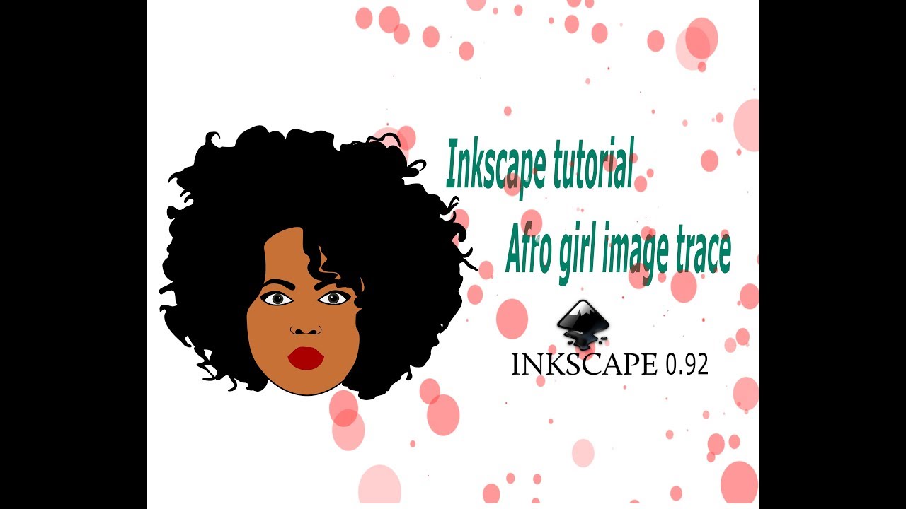 1280x720 Inkscape Tutorial Afro Girl, Vector Image