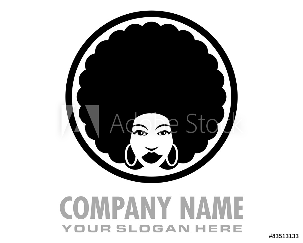 1000x800 Photo Art Print Afro Girl Logo Image Vector Europosters