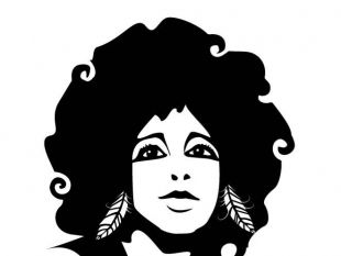 310x233 Afro Girl Vector Portrait Free Vectors Ui Download